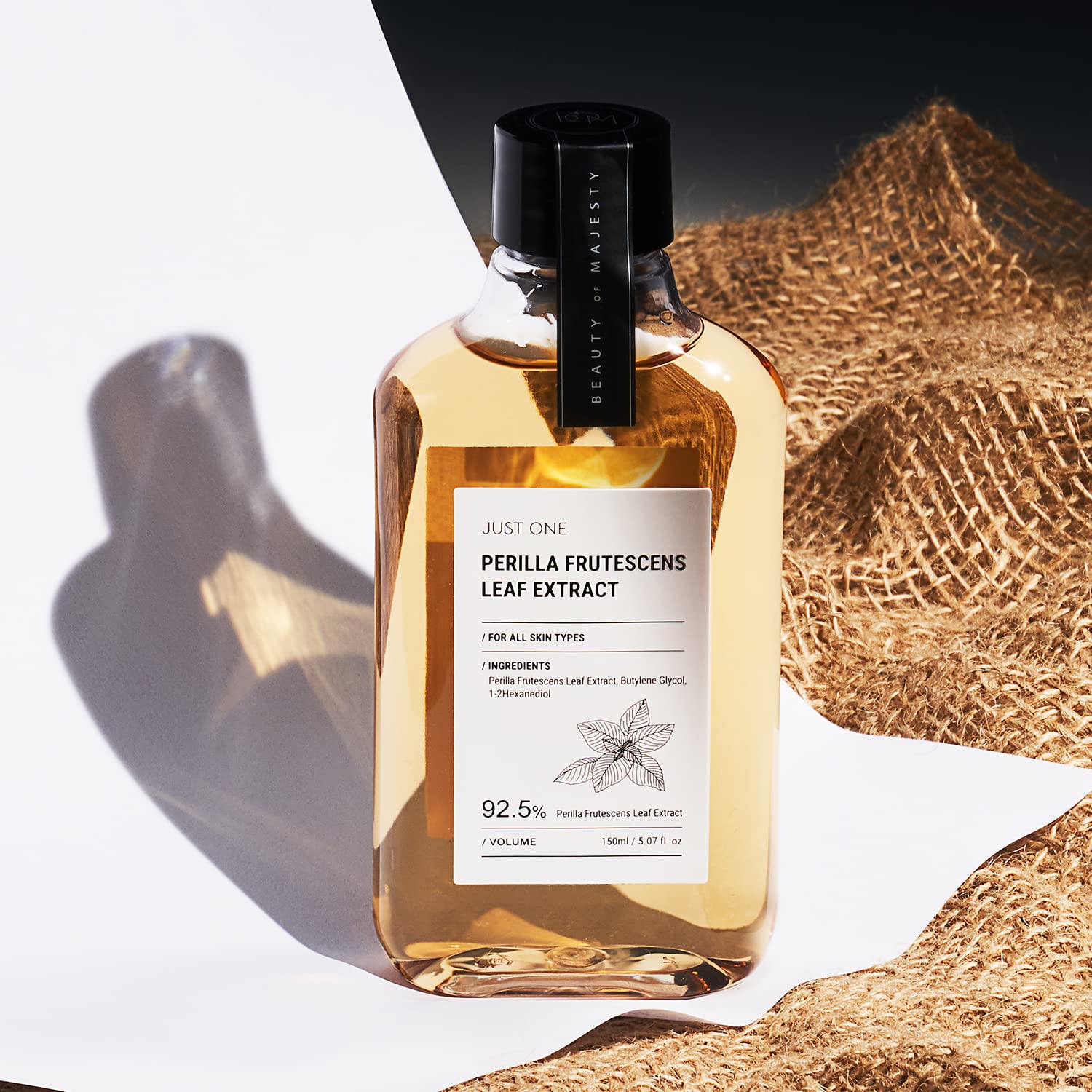 BOM Just One Herbal Extract 150ml 5.07 fl. oz. 92.5% Organic Vegan Facial Toner Alcohol Free for Face, Scalp, Natural Ingredients (Perilla Frutescens Leaf)