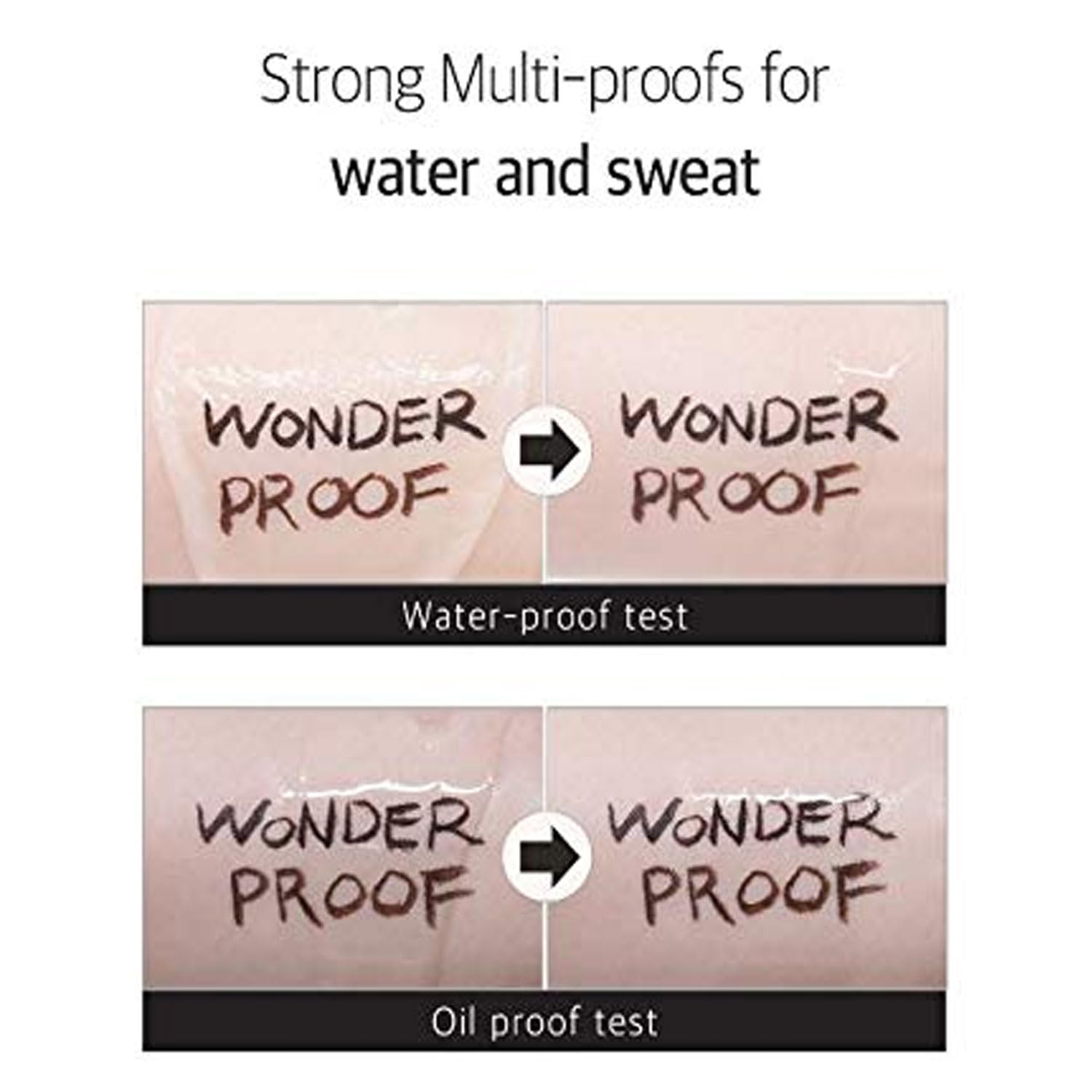 BOM Wonderproof Pen Eyeliner Waterproof Liquid Eyeliner Pen Long Lasting Easy & Quick Drying, Soft Brown