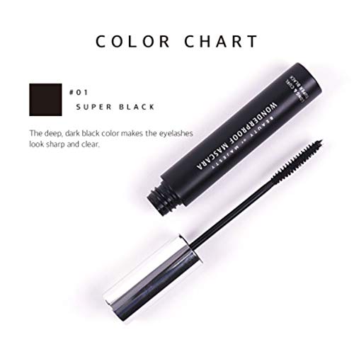 BOM WONDERPROOF MASCARA LONG & CURL Dual Purpose Length Volume Skinny Wand Light Gel Texture