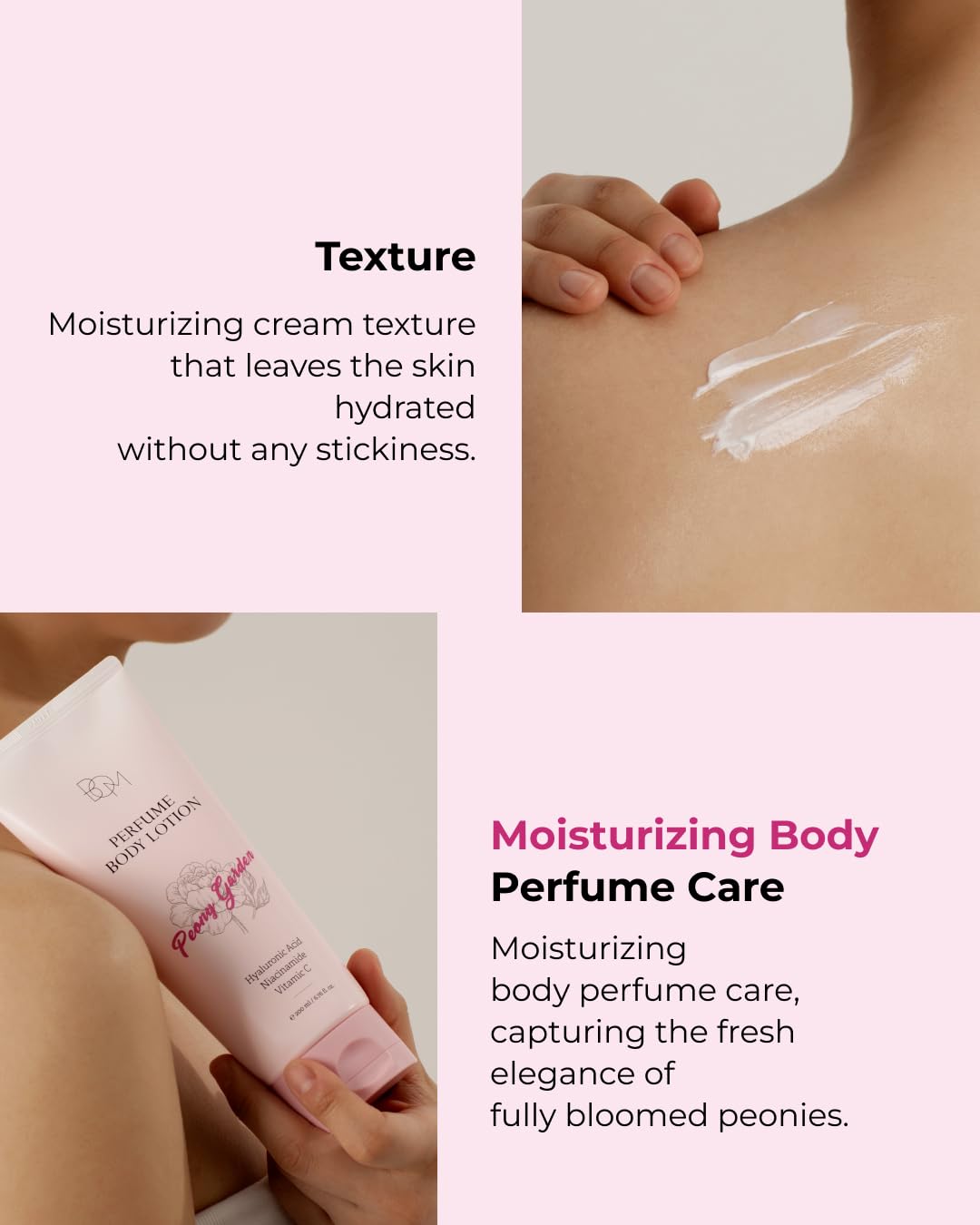 BOM Peony Garden Perfume Body Mist 3.71 fl.oz & Body Lotion 6.76 fl.oz Bundle