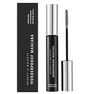 BOM WONDERPROOF MASCARA LONG & CURL Dual Purpose Length Volume Skinny Wand Light Gel Texture