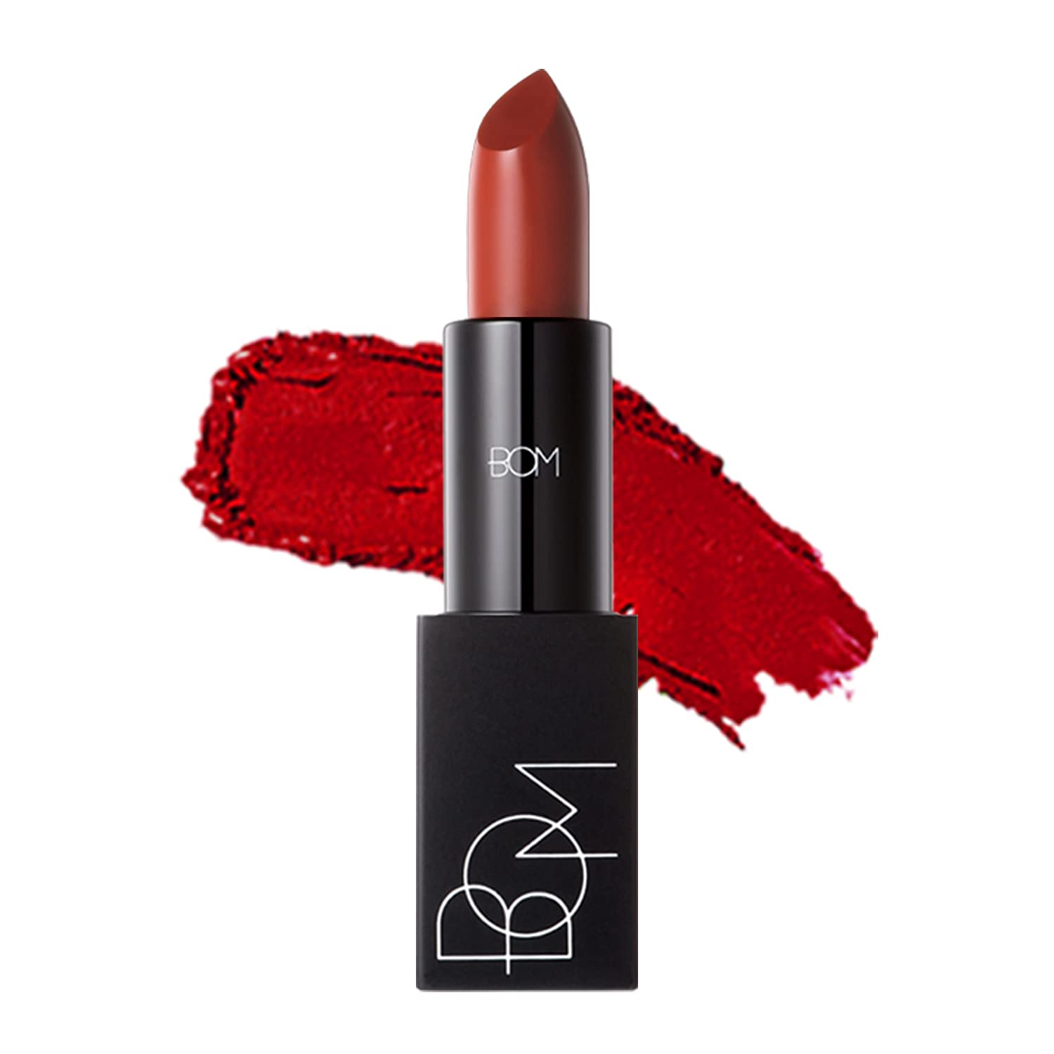 BOM My Lipstick 809 Chilli Red, Long Lasting Strong Red Matte Lipstick Velvet Texture