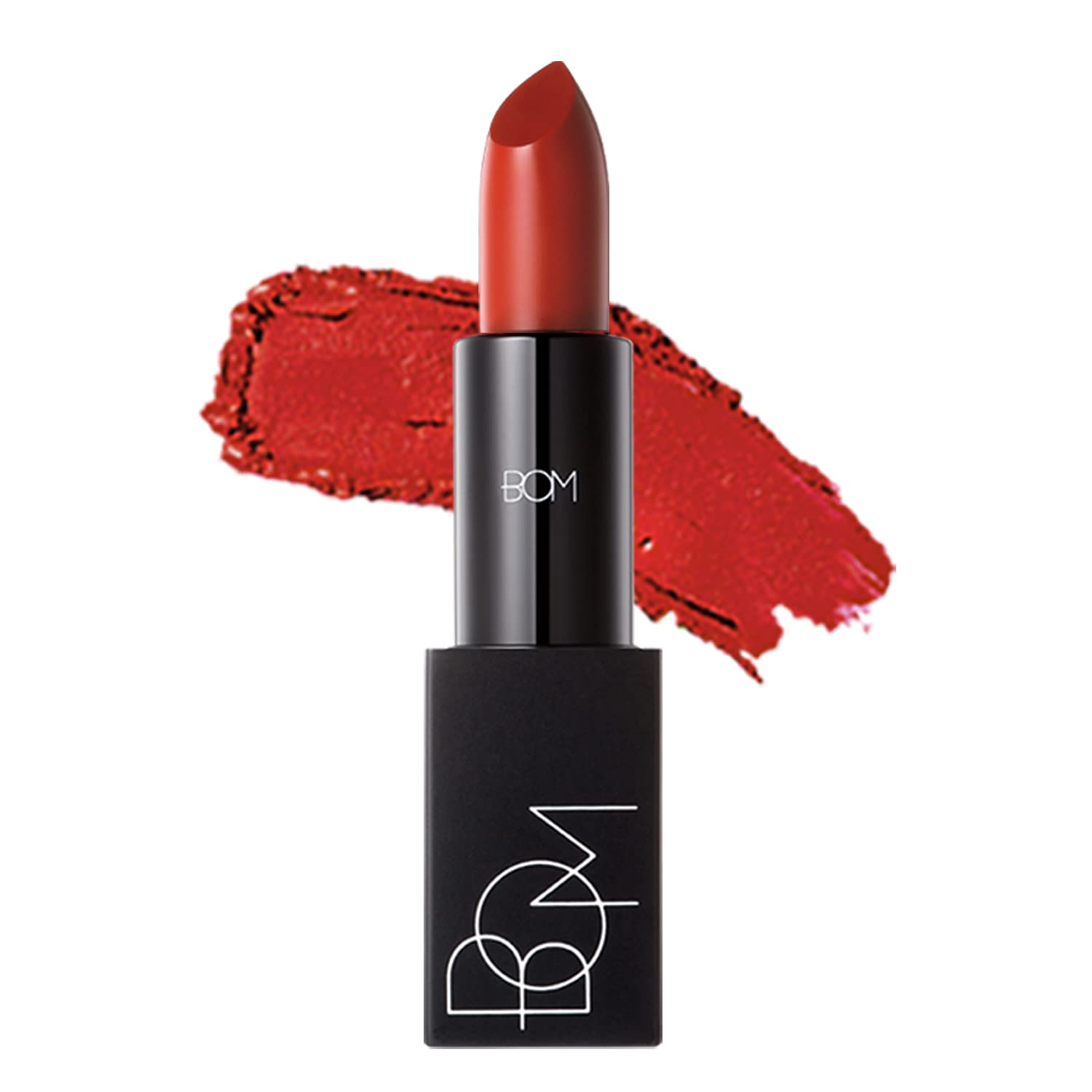 BOM My Lipstick 809 Chilli Red, Long Lasting Strong Red Matte Lipstick Velvet Texture