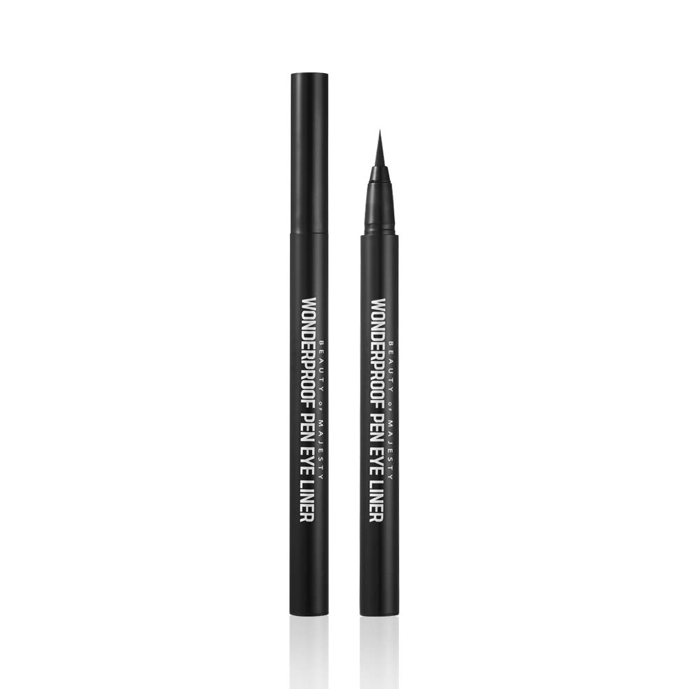 BOM Wonderproof Pen Eyeliner Waterproof Liquid Eyeliner Pen Long Lasting Easy & Quick Drying, Soft Brown