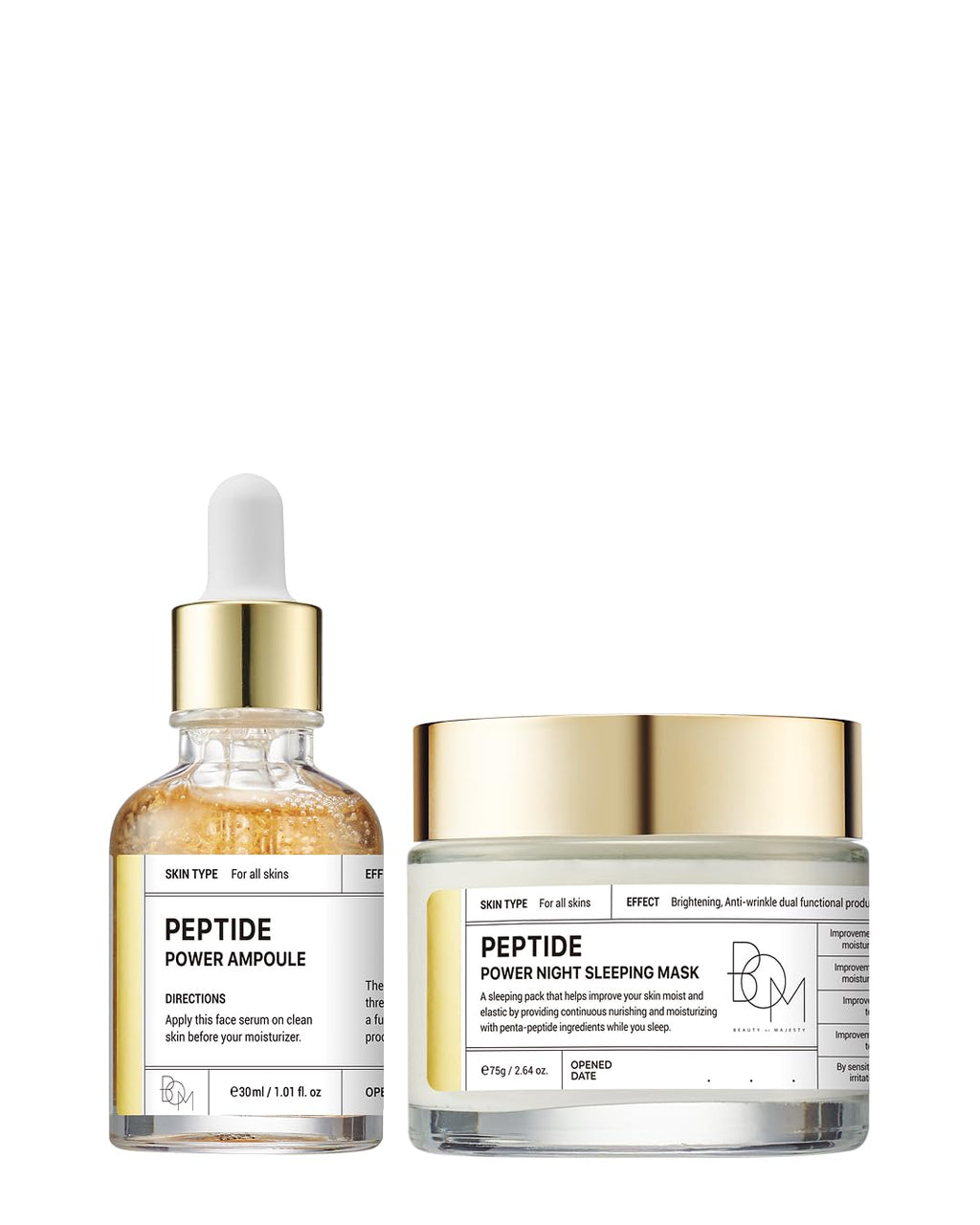 BOM Peptide Power Ampoule & Night Sleeping Mask Bundle