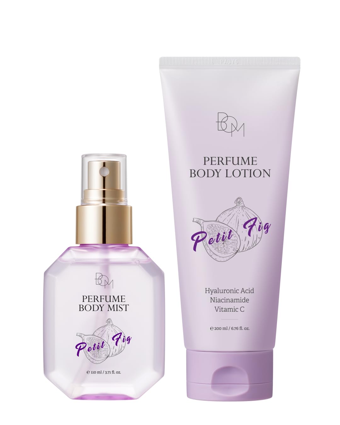 BOM Petit Fig Perfume Body Mist 3.71 fl.oz & Body Lotion 6.76 fl.oz Bundle