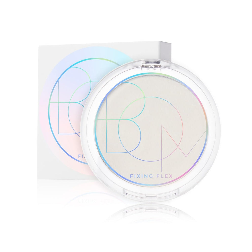 BOM Fixing Flex Powder Pact 7.5g Translucent Pressed Makeup Setting Powder Poreless, Fills Fine Lines