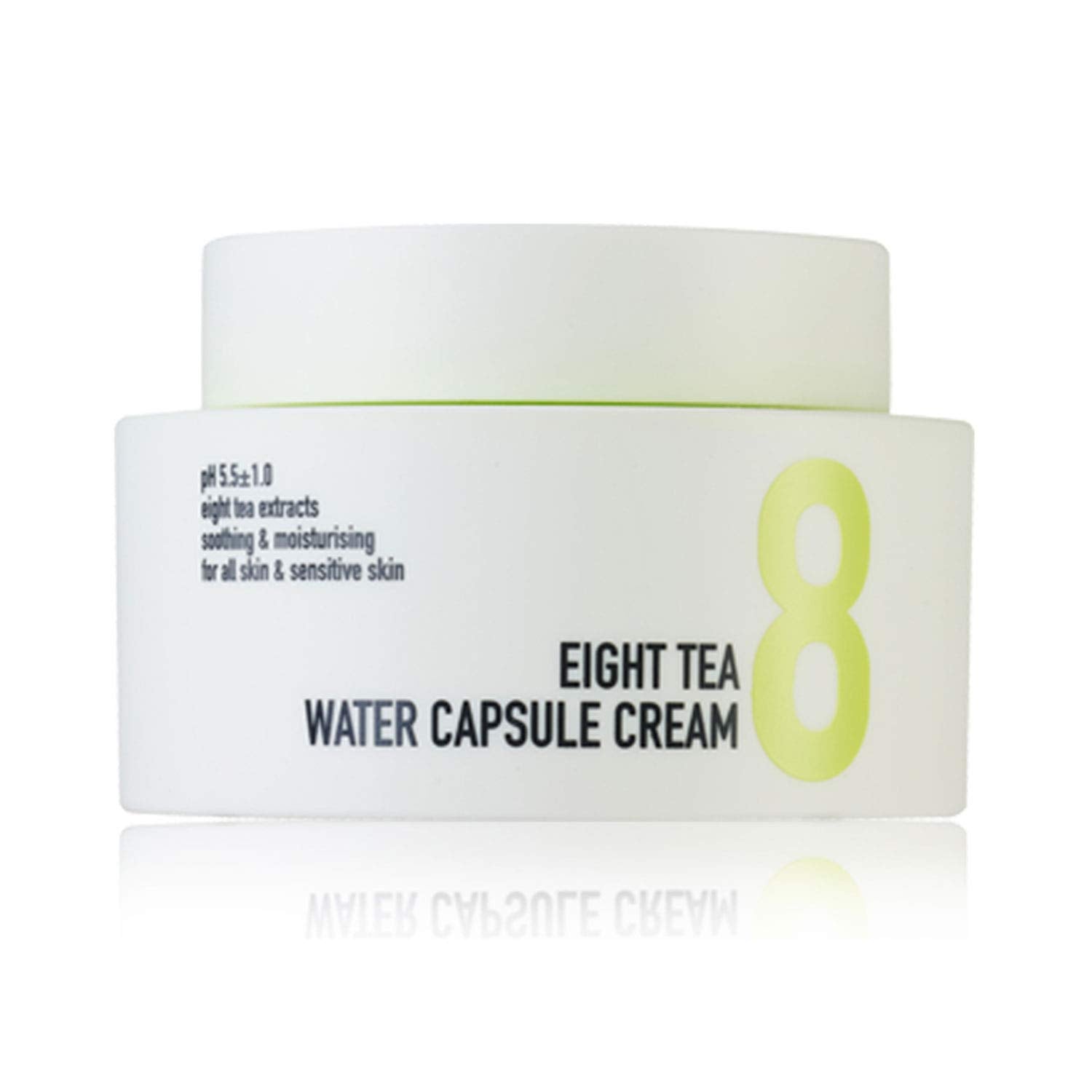 BOM Eight Tea Water Capsule Cream Daily Water full Moisturizer Cream for Face with Ceramide, Panthenol, and Vitamin C 50g / 1.76 oz