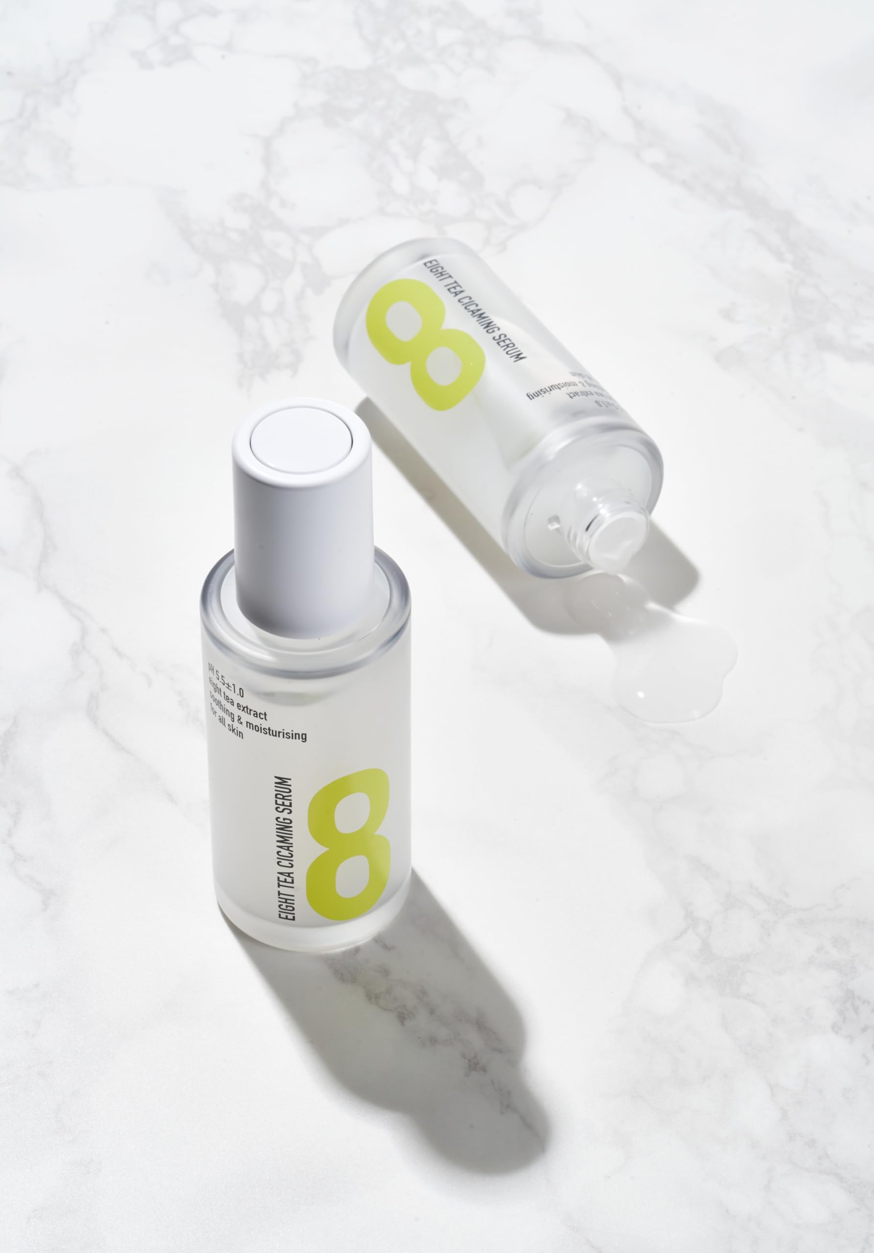 BOM Eight Tea Cicaing Serum 1.28 fl.oz & Water Capsule Cream 1.76 fl.oz Bundle