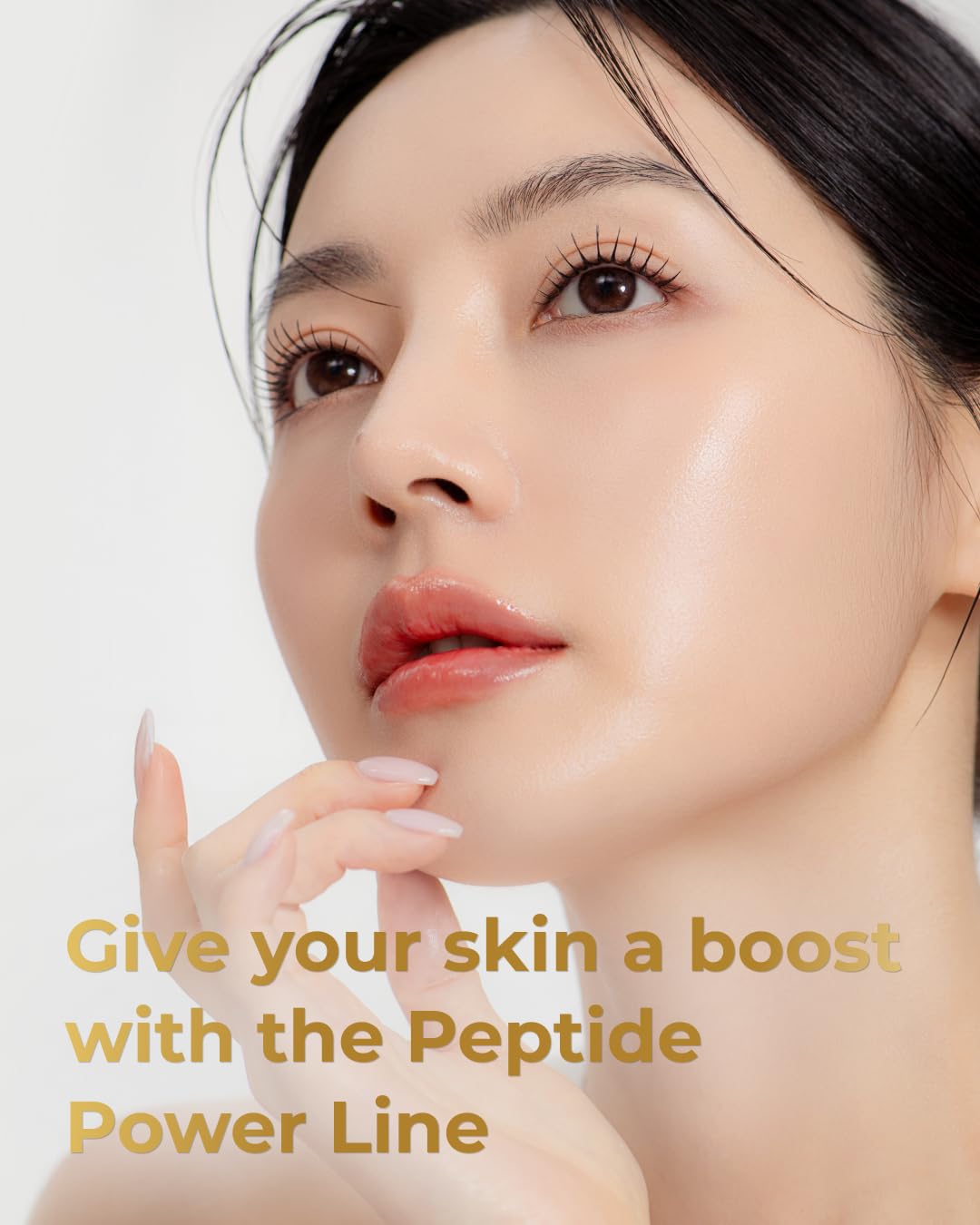 BOM Cosmetics A Set of Peptide Power Skincare with 3 Kinds of Items (Toner, Ampoule, Cream), 24K Gold & Pentapeptide for Skin Collagen Boost, Smoothness and Long-Lasting Moisture, Korean Skincare