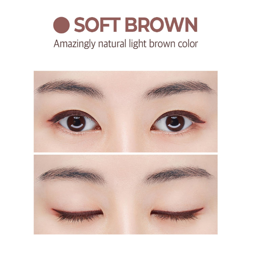 BOM Wonderproof Pen Eyeliner Waterproof Liquid Eyeliner Pen Long Lasting Easy & Quick Drying, Soft Brown