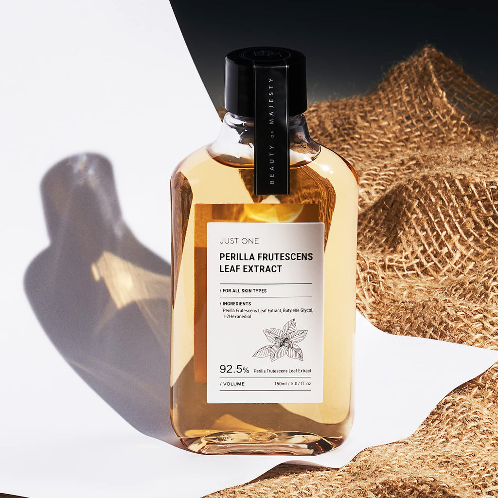 BOM Just One Herbal Extract 150ml 5.07 fl. oz. 92.5% Organic Vegan Facial Toner Alcohol Free for Face, Scalp, Natural Ingredients (Perilla Frutescens Leaf)