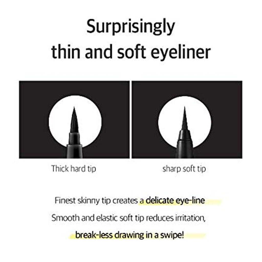 BOM Wonderproof Pen Eyeliner Waterproof Liquid Eyeliner Pen Long Lasting Easy & Quick Drying, Soft Brown