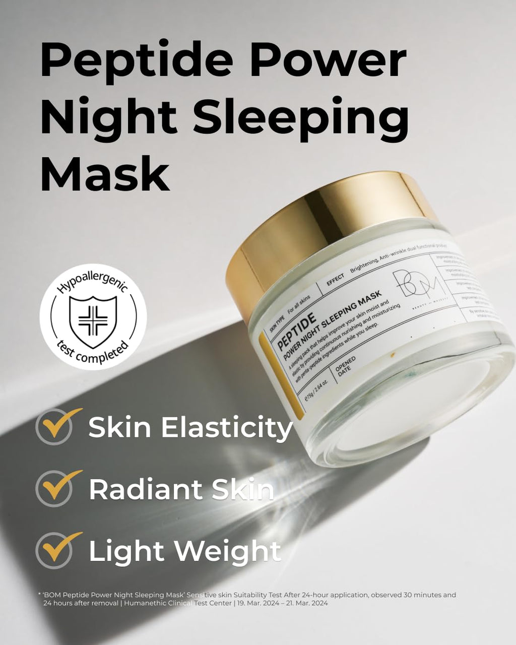 BOM Peptide Power Ampoule & Night Sleeping Mask Bundle