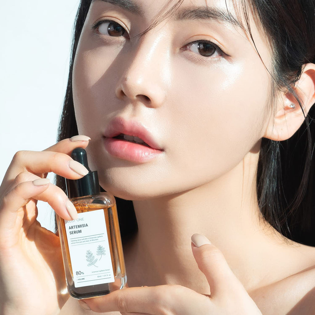 BOM COSMETICS Just One Artemisia Serum 1.01 Fl. Oz, 100% Pure Mugwort Extract, Soothing, Hydrating & Repairing Serum for Sensitive Skin, Korean Skincare