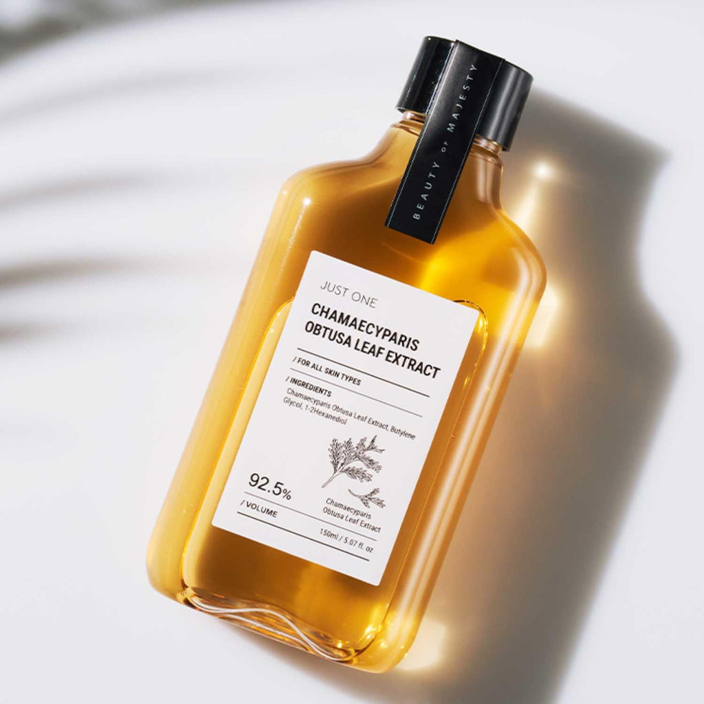 BOM Just One Herbal Extract 150ml 5.07 fl. oz. 92.5% Organic Vegan Facial Toner Alcohol Free for Face, Scalp, Natural Ingredients (Chamaecyparis Obtusa Leaf)