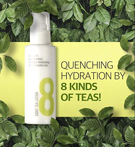 BOM Eight Tea Cleansing Foam 5.07 fl.oz & Toner 5.07 fl.oz & Lotion 4.05 fl.oz Bundle