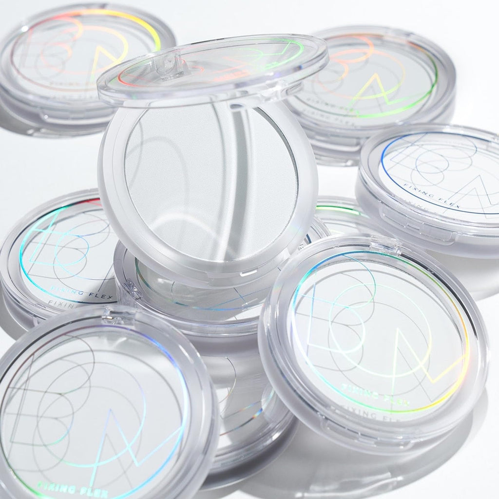 BOM Fixing Flex Powder Pact 7.5g Translucent Pressed Makeup Setting Powder Poreless, Fills Fine Lines