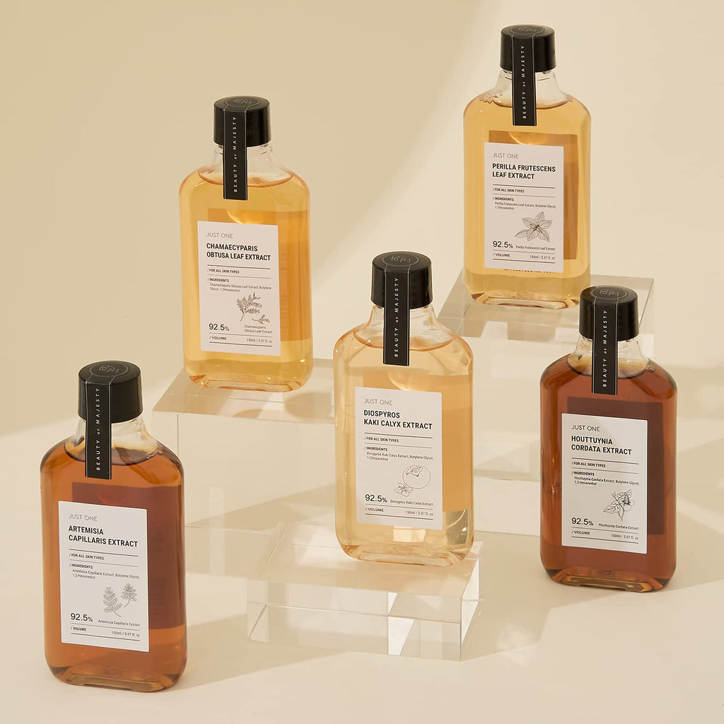 BOM Just One Artemisia Capillaris Extract 150ml 5.07 fl. oz. 92.5% Herbal Extract Vegan Facial Toner Alcohol Free for Face, Scalp