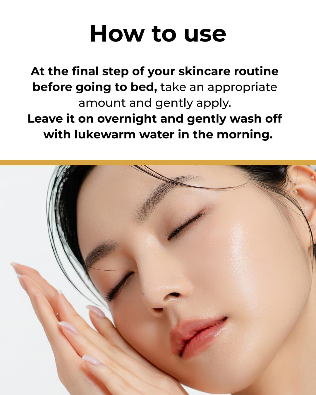 BOM COSMETICS Peptide Power Night Sleeping Mask 2.64 Fl Oz, High-Density Hydrating Overnight Facial Mask with Penta-Peptides and 99% Pure Gold for Skin Elasticity, Smooth Skin Texture, Korean Skincare