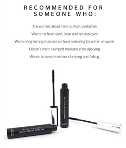 BOM WONDERPROOF MASCARA LONG & CURL Dual Purpose Length Volume Skinny Wand Light Gel Texture